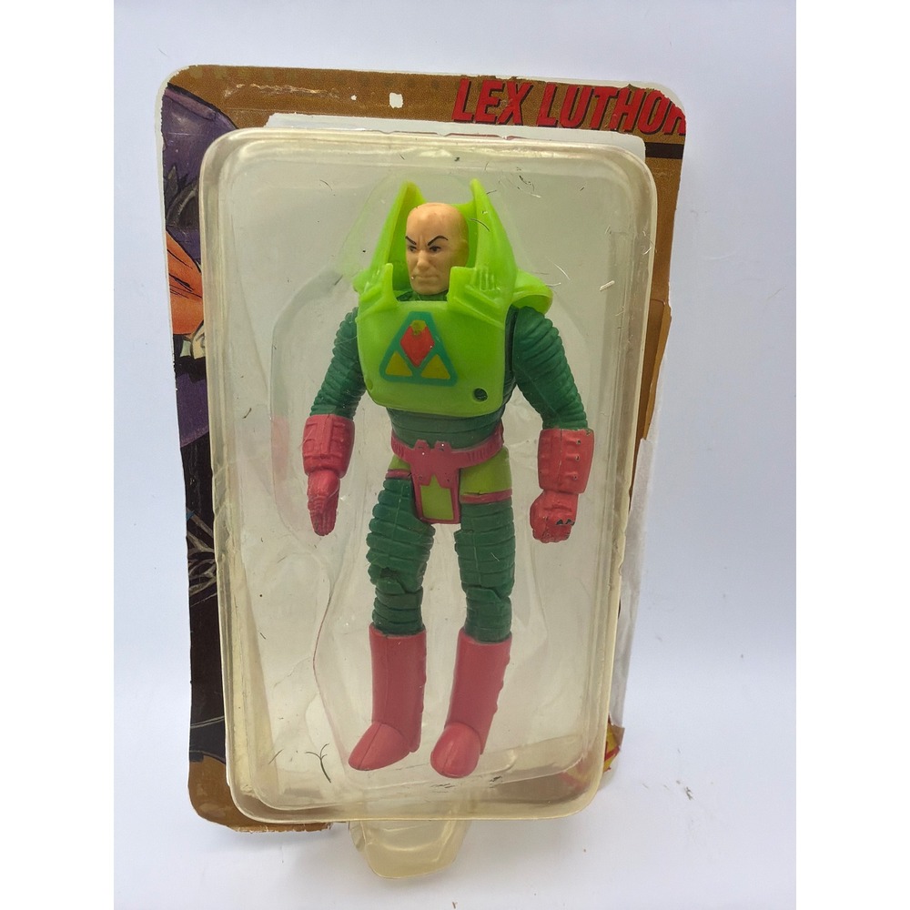 Vintage 1984 DC Super Powers Lex Luthor Action Figure Kenner with Cardback